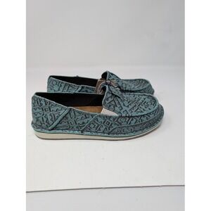 Ariat Women's Cruiser Turq Blanket Emboss slip on shoes NWT sz 7.5